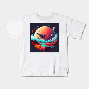 Conquering space Kids T-Shirt